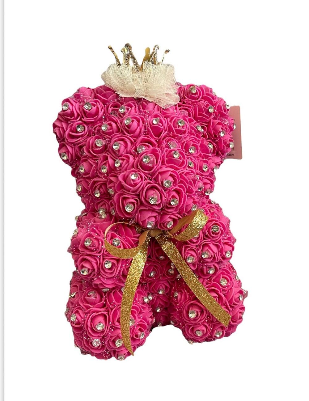 Handmade Bear With Diamonds & Crown